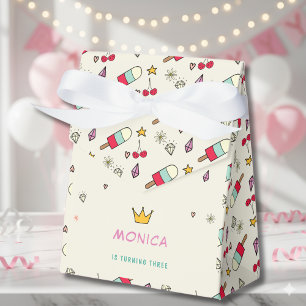 Caixinha De Lembrancinhas Aniversário de criança de unicórnios de coelhos de