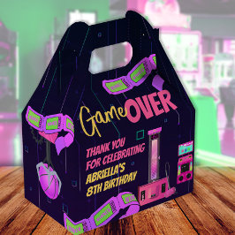 Caixinha De Lembrancinhas Aniversário de Meninas de Jogos e Arcade