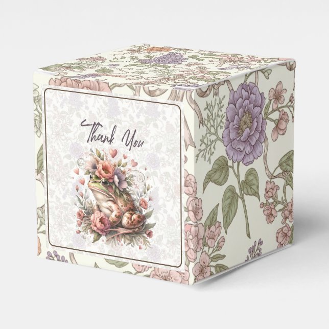 Caixinha De Lembrancinhas Aniversário de Sapo para Amantes da Natureza (Frente)