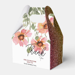 Caixinha De Lembrancinhas aniversário do amante da Flor