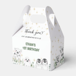 Caixinha De Lembrancinhas Aniversário do Ártico Ártico Ártico de inverno Won