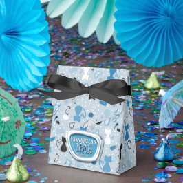 Caixinha De Lembrancinhas Aniversário do meio século Blue Heart Cats