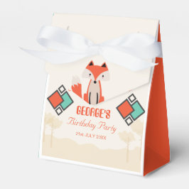 Caixinha De Lembrancinhas Aniversário do Padrão Geométrico Colorido da Fox T