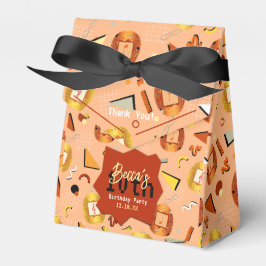 Caixinha De Lembrancinhas Aniversário do Retro Orange Tamagotchi