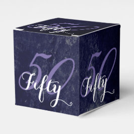 Caixinha De Lembrancinhas Aniversário | Grunge Roxo EDITÁVEL