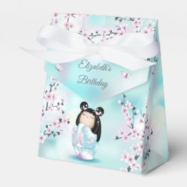Caixinha De Lembrancinhas Aniversário Personalizado da Cherry Blossom da Bon