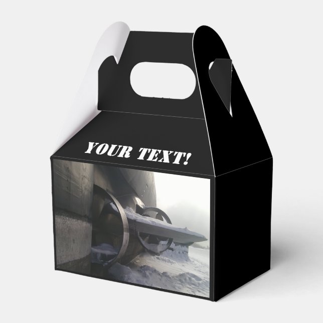 Caixinha De Lembrancinhas Antigo submarino enferrujado (Frente)