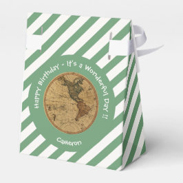 Caixinha De Lembrancinhas Antiguamente 1786 Partido Tema do Mapa do Hemisfér