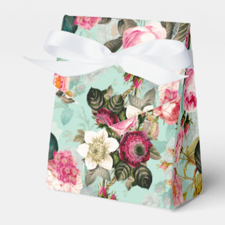 Caixinha De Lembrancinhas Antiquado Rosa Nostálgico Redouté Mint