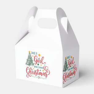 Caixinha De Lembrancinhas Apenas Uma Menina Que Ama O Natal
