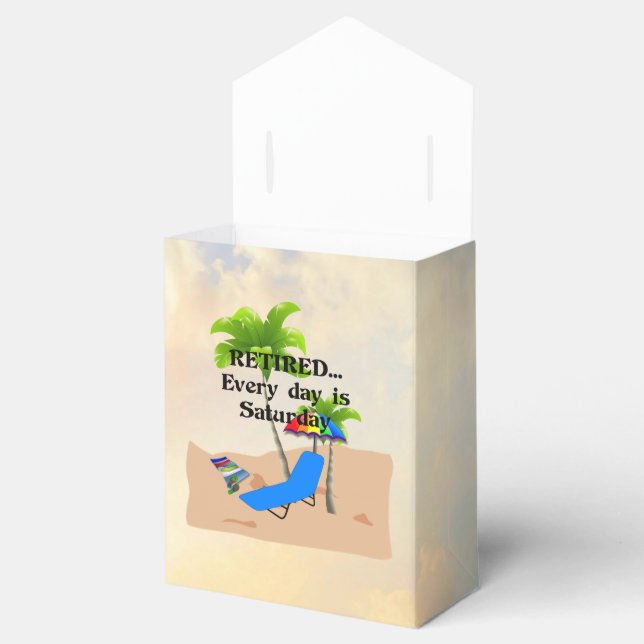 Caixinha De Lembrancinhas Aposentado... Todo dia é sábado (Aberto)