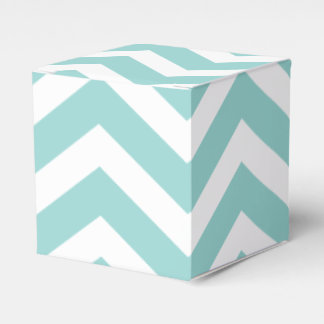 Caixinha De Lembrancinhas Aqua Chevron Box