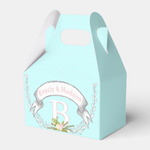 Caixinha De Lembrancinhas Aqua Wedding Box Favor Suas Fotografias Nomes Mono