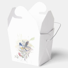 Caixinha De Lembrancinhas Aquarela Arte trabalha com Aves