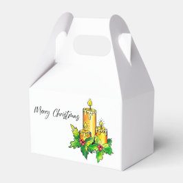 Caixinha De Lembrancinhas Aquarela Feliz Natal