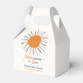 Caixinha De Lembrancinhas Aqui Vem O Chá de fraldas Do Filho