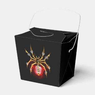 Caixinha De Lembrancinhas Aranha-do-galo em preto