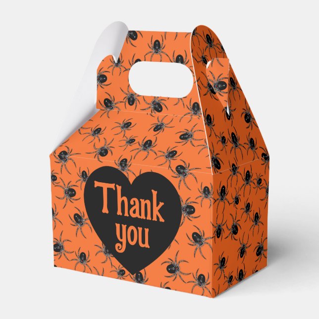 Caixinha De Lembrancinhas Aranhas assustadoras (Frente)