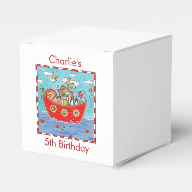 Caixinha De Lembrancinhas Arca de Noah (Frente)