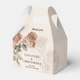 Caixinha De Lembrancinhas Arco de boho neutro cor terra enferrujada verde