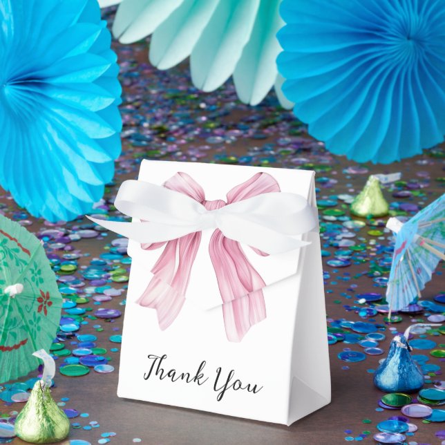 Caixinha De Lembrancinhas Arco de coquete rosa-faísca 1rua (Festa)