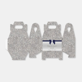 Caixinha De Lembrancinhas Arco de Marinho de Sequências Faux Silver