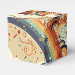 Caixinha De Lembrancinhas Arco-íris Chá de fraldas gêmeo