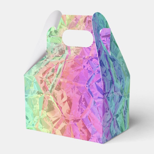 Caixinha De Lembrancinhas arco-íris congelado: (Frente)