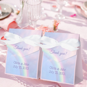 Caixinha De Lembrancinhas Arco-íris de esperança - pastel, casamento