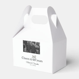 Caixinha De Lembrancinhas arco ouro aplaude casamento de 60 anos