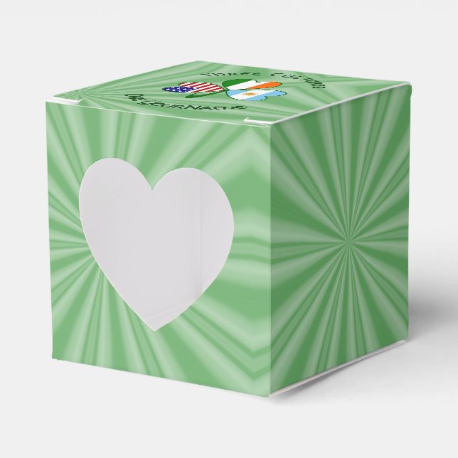 Caixinha De Lembrancinhas Argentina Irlanda EUA Sinalizador Shamrock Persona (Frente)