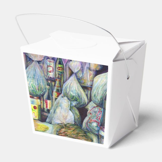 Caixinha De Lembrancinhas Aromas secos ao Sol de Singapura (Verso)