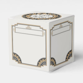 Caixinha De Lembrancinhas Art Deco Dourado Posh Wedh Box