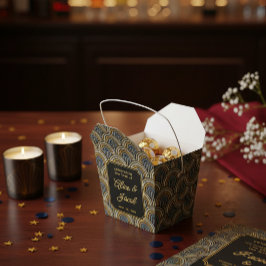 Caixinha De Lembrancinhas Art Deco Embroidered-Style Wedding Favor Box