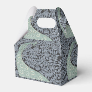 Caixinha De Lembrancinhas Art Nouveau Peacock Classic Vintage Bird