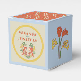 Caixinha De Lembrancinhas Art Nouveau Wedding