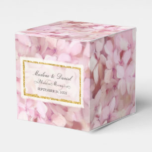 Caixinha De Lembrancinhas Arte floral Wedding do Hydrangea Dourado