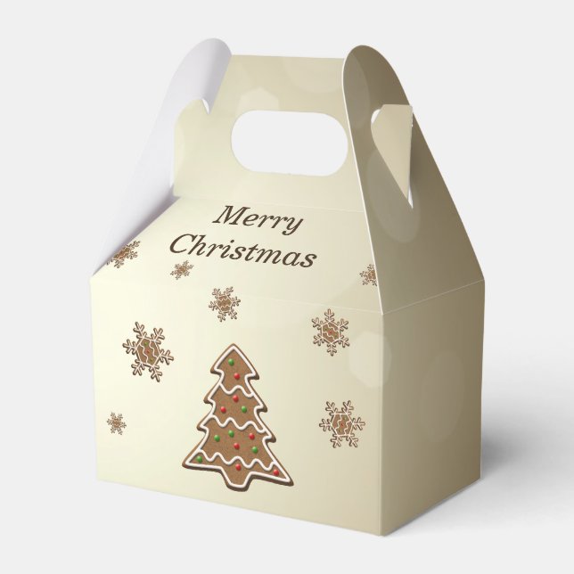 Caixinha De Lembrancinhas Árvore de Natal Gingerpão (Frente)