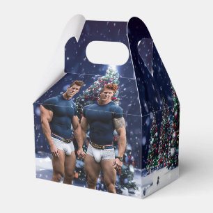 Caixinha De Lembrancinhas Árvores de Natal brilhantes do SlipperyJoe dois mu