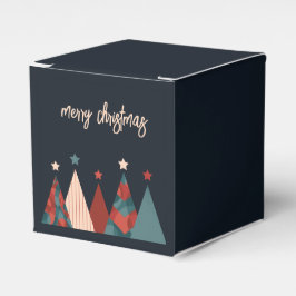 Caixinha De Lembrancinhas Árvores de natal de abstrato Merry Xmas