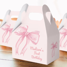 Caixinha De Lembrancinhas As Meninas Só Vão Ficar Com Um Arco Rosa Coquette 