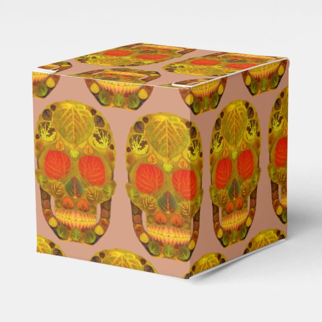 Caixinha De Lembrancinhas Aspen Folha Crânio 12 (Frente)