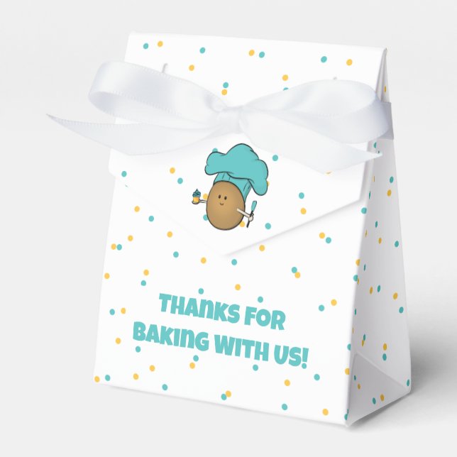 Caixinha De Lembrancinhas Assar vamos! Kid's Baking Party (Frente)