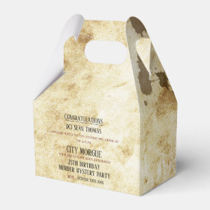 Caixinha De Lembrancinhas Assassinato Mistério Aniversário