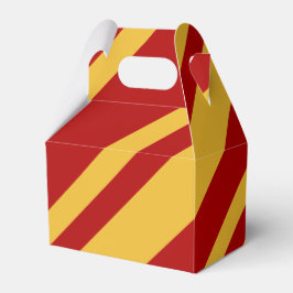 Caixinha De Lembrancinhas Assistente Vermelho e Dourado Gable