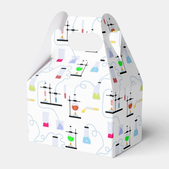 Caixinha De Lembrancinhas Assunto da Escola de Laboratório de Testes de Ciên (Frente)