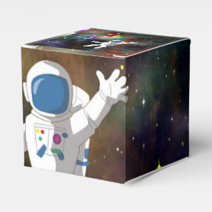 Caixinha De Lembrancinhas Astronauta com balões