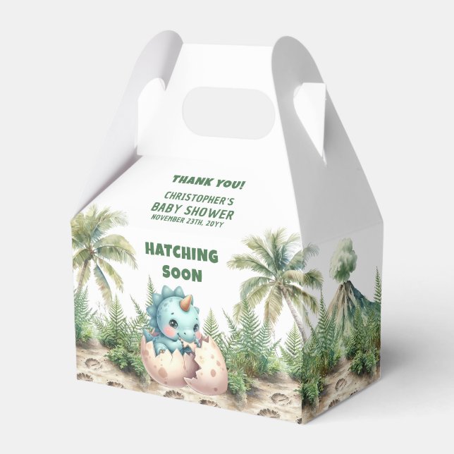 Caixinha De Lembrancinhas Ataque Em Breve, Convidado, Mantenha O Bebê Obriga (Frente)