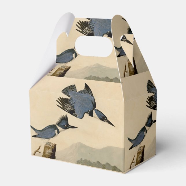 Caixinha De Lembrancinhas Audubon Belfisher Kingfisher Wildlife Bird (Frente)