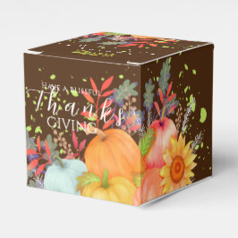 Caixinha De Lembrancinhas Autumn Ação de Graças Brown